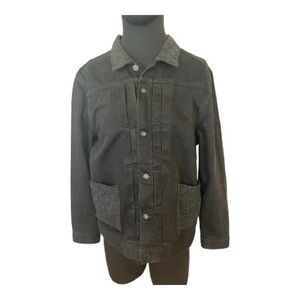 Levi's Made And Crafted Two-Tone Black and Gray wool Chore Jacket